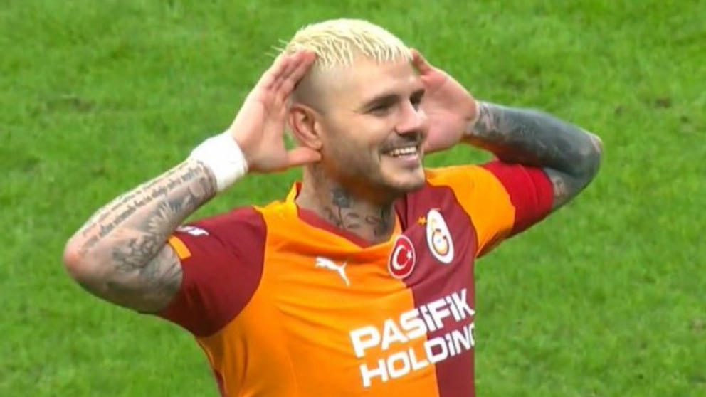 El récord sin precedentes que rompió Mauro Icardi con el tremendo golazo en el triunfo de Galatasaray