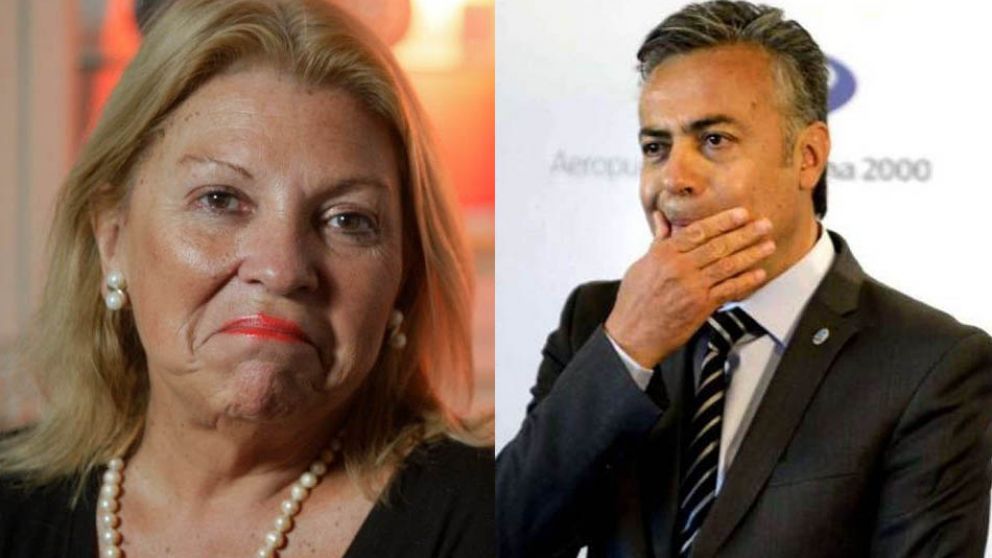 Carrió y Cornejo, enfrentados.