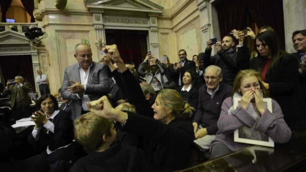 La ley Justina fue muy festejado por todos los que apoyaban esta iniciativa.