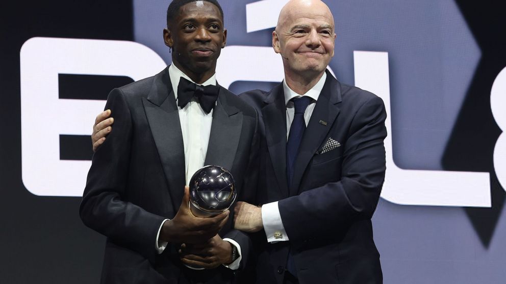Ousmane Dembélé ganó el The Best al mejor jugador del Mundo
