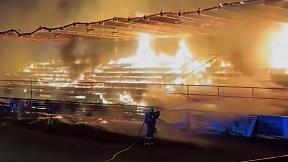 Un equipo se fue a la B y los hinchas prendieron fuego su estadio