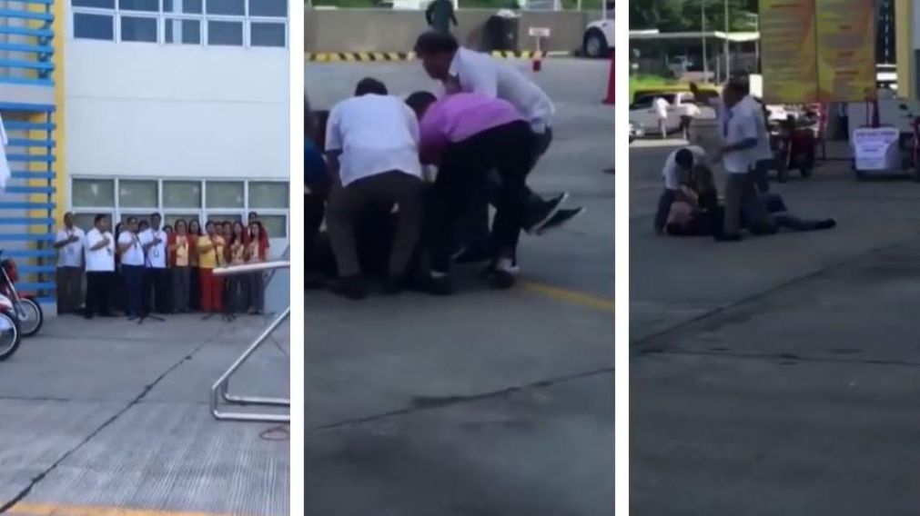 El funcionario muri� camino al hospital luego del disparo recibido. (Captura).