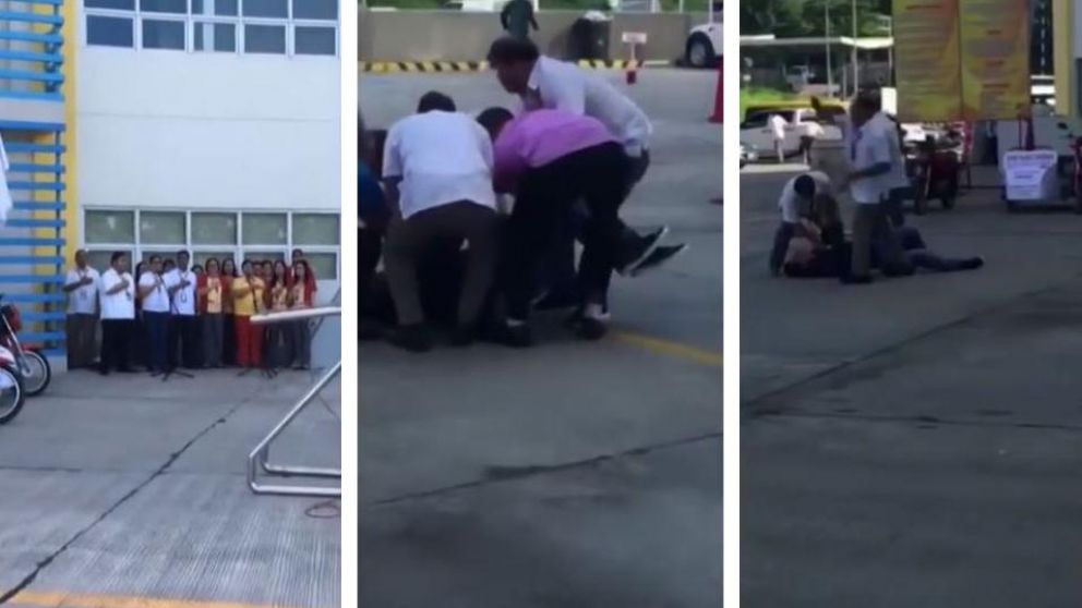 El funcionario murió camino al hospital luego del disparo recibido. (Captura).