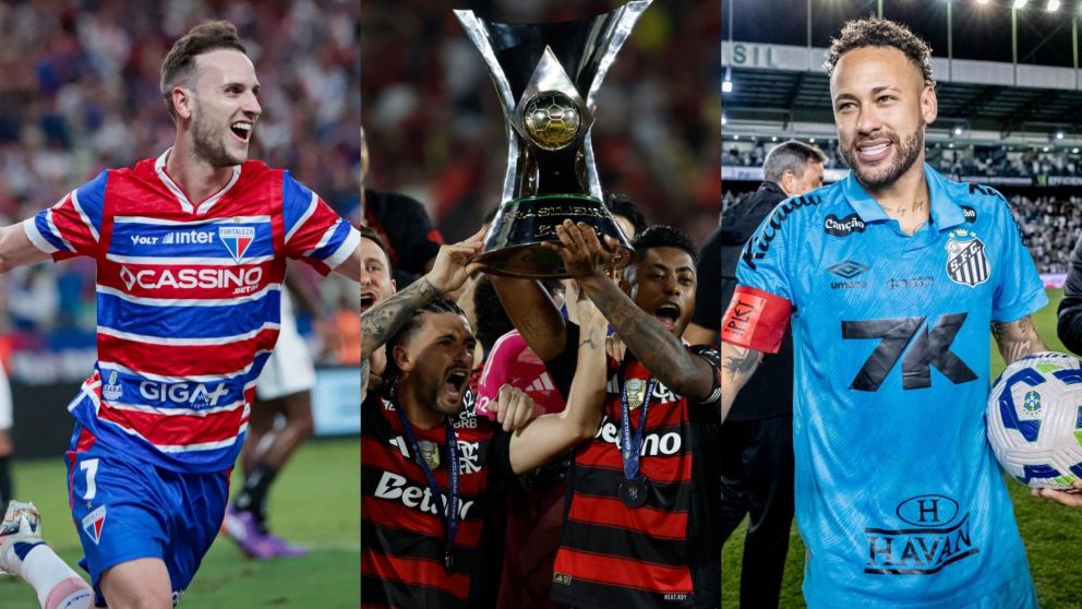 Flamengo gan� el Brasileirao y arde la lucha por el descenso: Neymar brill� en Santos y el Fortaleza de Palermo se ilusiona