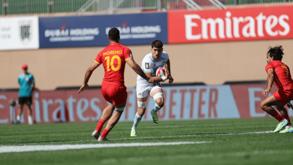 Los Pumas 7's perdieron ante España y Gran Bretaña, cerrando últimos su participación en el Seven de Dubai