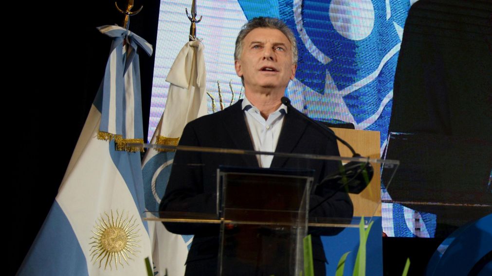 El presidente, en un reciente encuentro con empresarios pymes (Hernán Nersesián-Crónica).