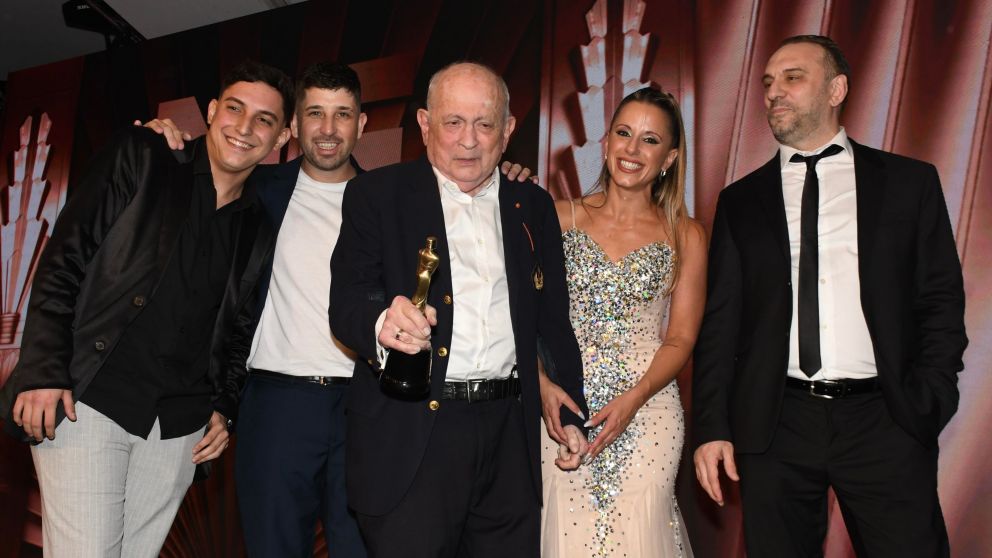 Chiche Gelblung gan� el Mart�n Fierro de Cable en la categor�a "Mejor Magazine". (Nahuel Ventura/Cr�nica)