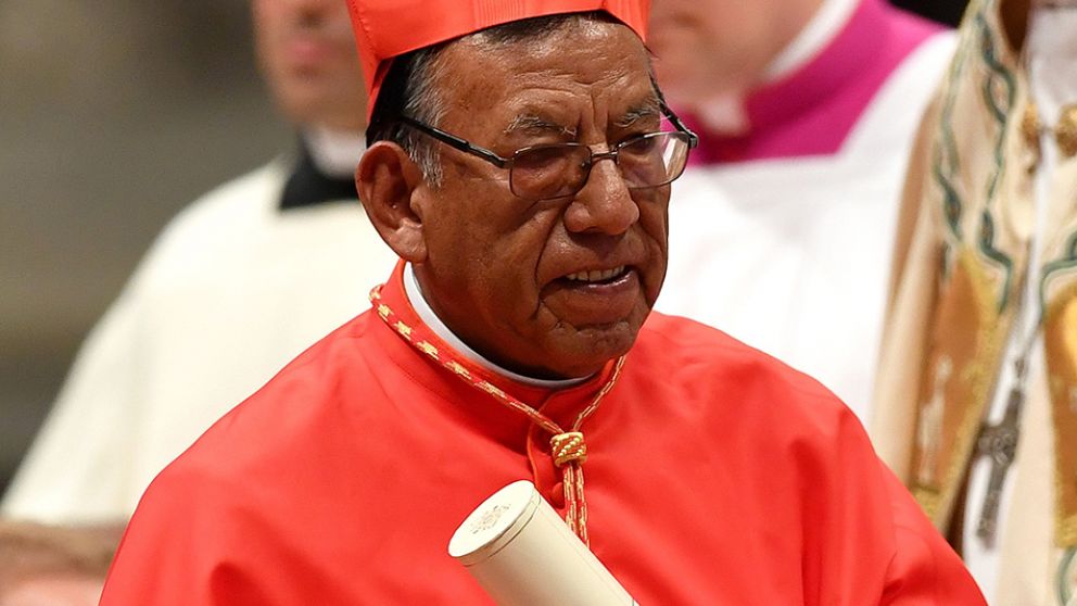 Toribio Ticona fue nombrado cardenal, en Roma.