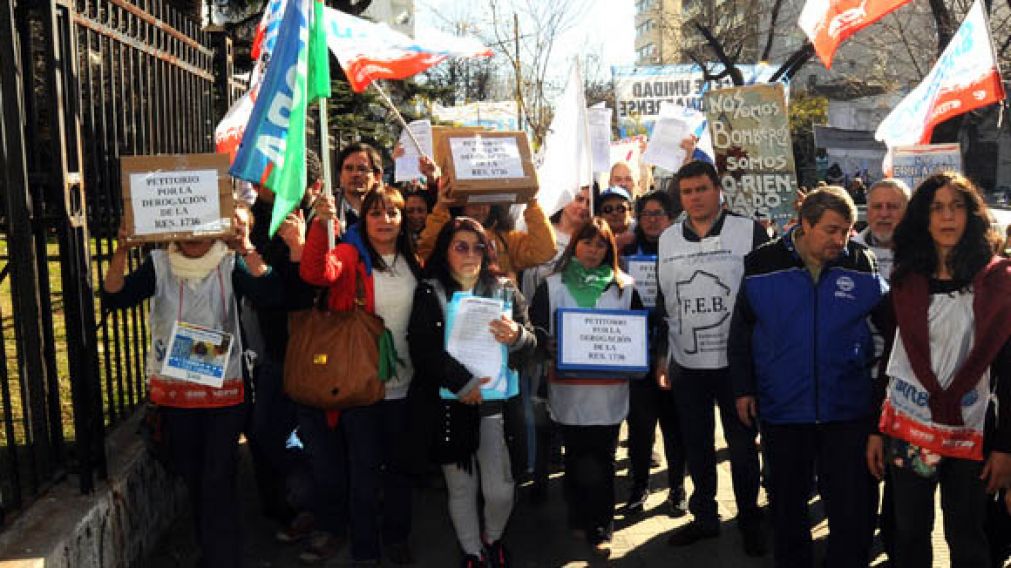 Los docentes se mostraron disconformes.