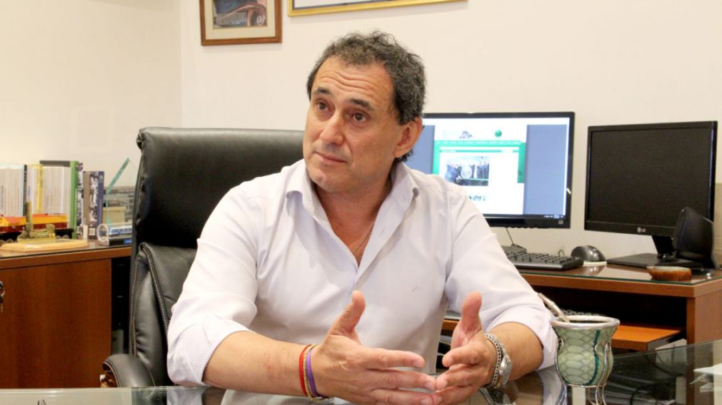 Sergio Sasia, de la Uni�n Ferroviaria, fue el anfitri�n del encuentro.