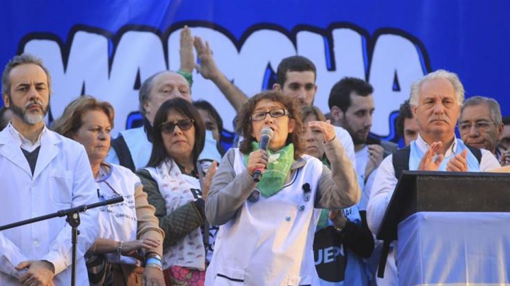 La secretaria general de la CTERA, Sonia Alesso, confirmó la medida de fuerza.