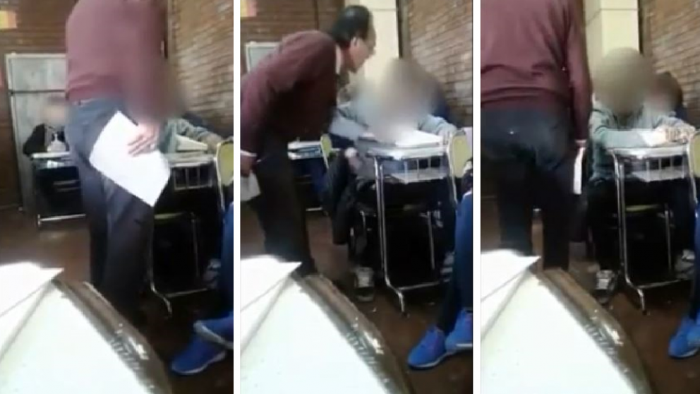El docente tenía dos causas en su contra y quedó inhabilitado. (Captura).
