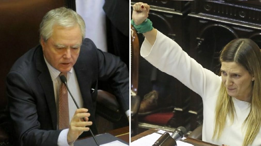 El senador y la diputada de Cambiemos.
