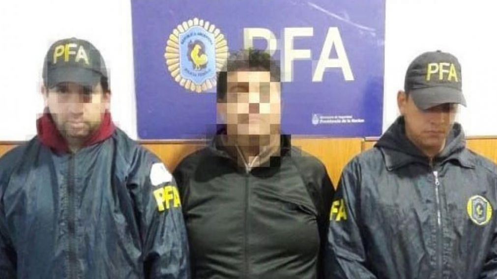 Barros, en el momento de la detención.