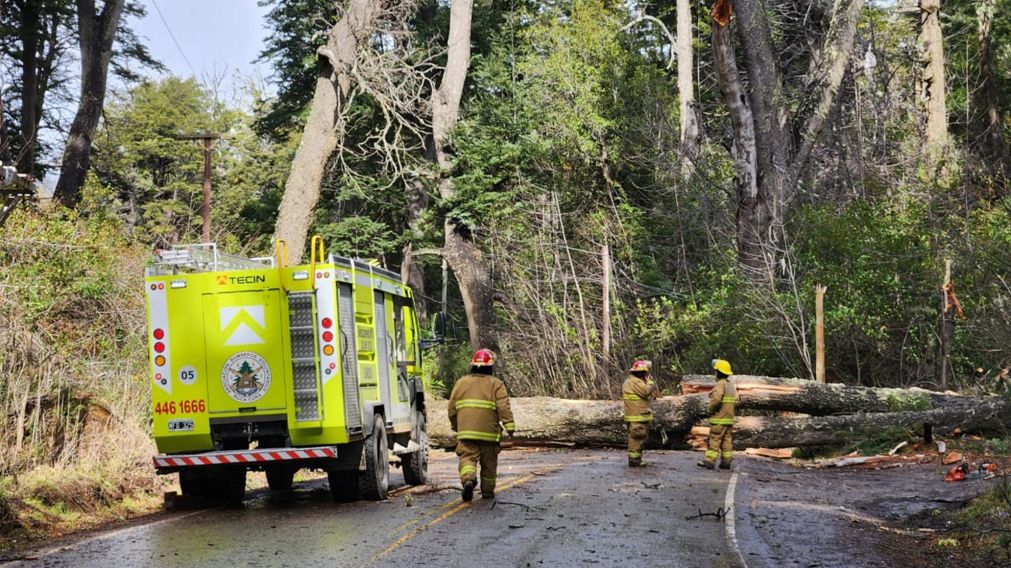 As� quedaron varias zonas de Bariloche tras el temporal.