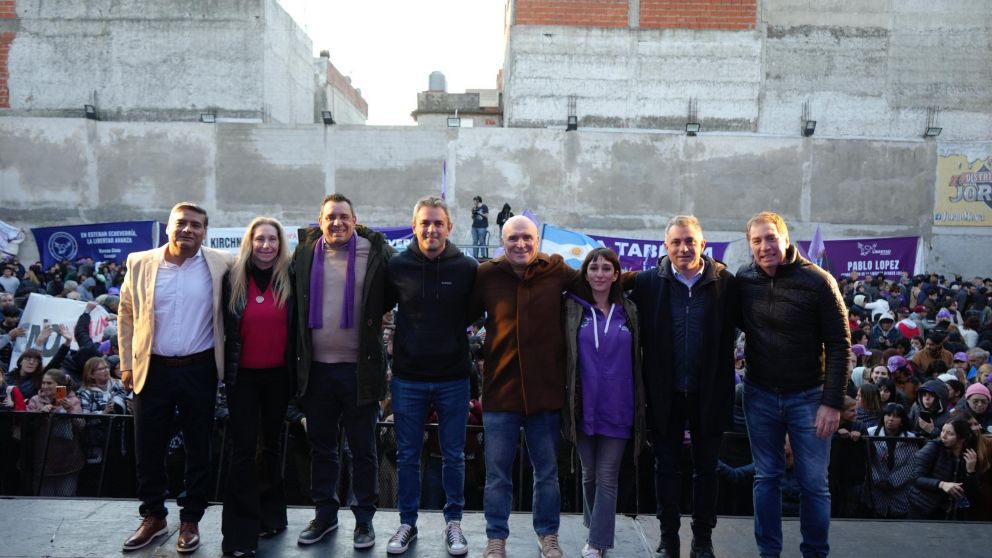 Karina Milei participó de un acto en La Matanza junto a candidatos de La Libertad Avanza.