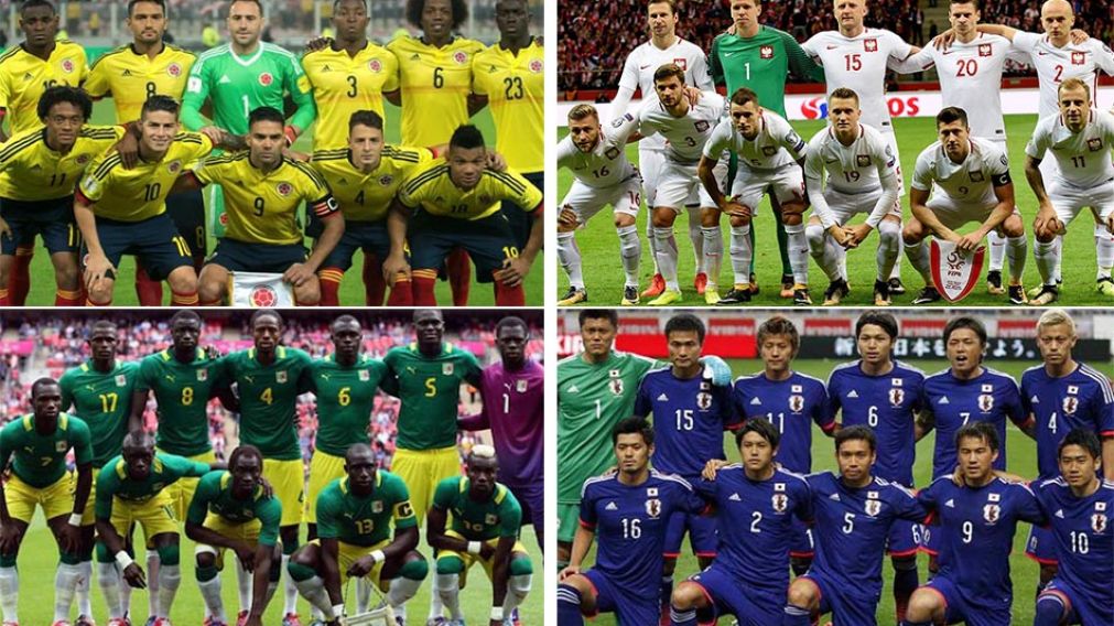En el grupo H se enfrentarán Colombia, Polonia, Senegal y Japón.