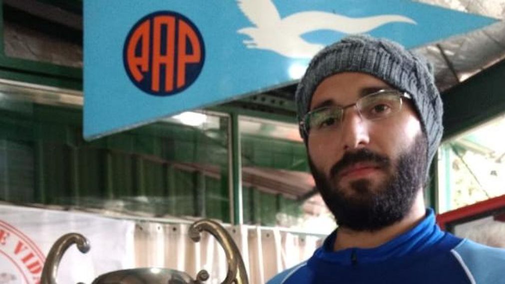 Javier Niño, el orgullosos representante de la Asociación.