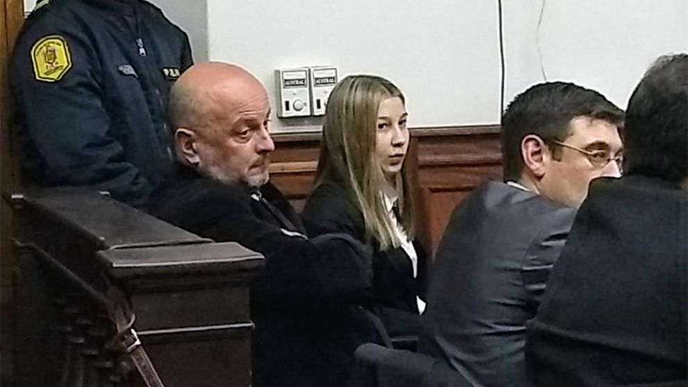 Nahir, durante el primer día de juicio. (@domenech_news)