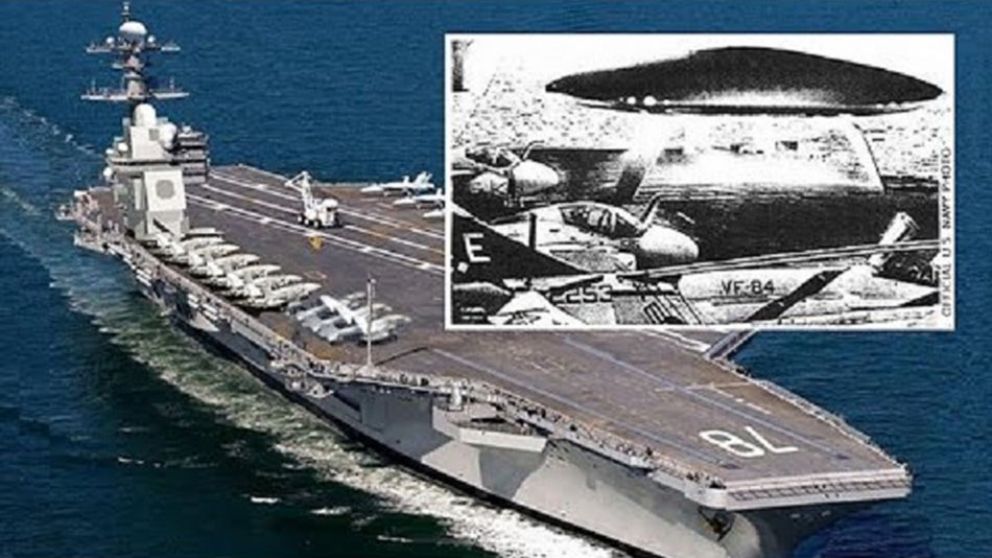 OVNIS controlan porta aviones de Estados Unidos.