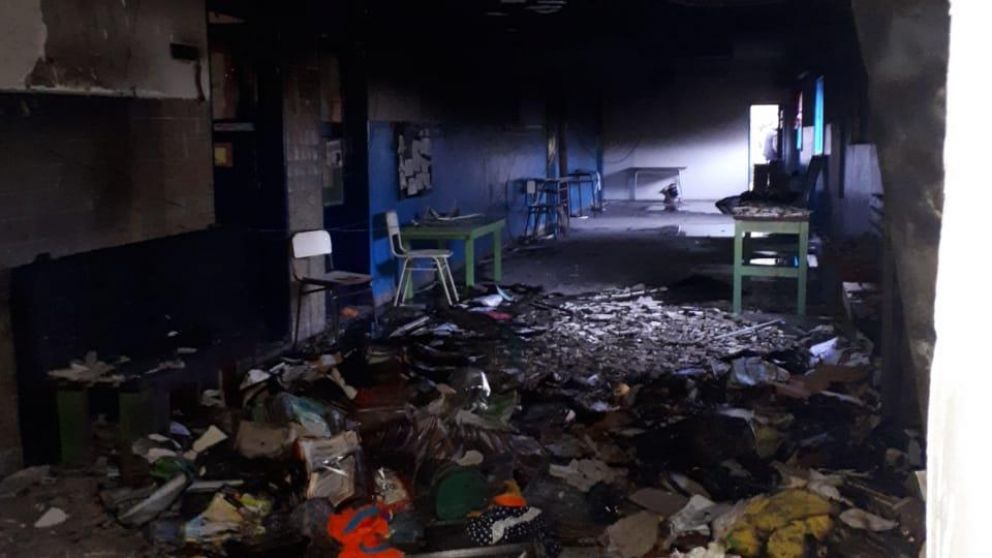 Así quedó el interior del establecimiento.