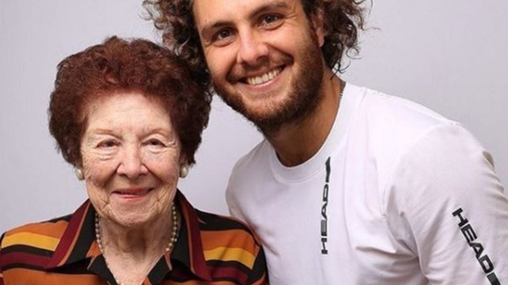 Marco Trungelliti junto a su abuela, Lela de 89 a�os.