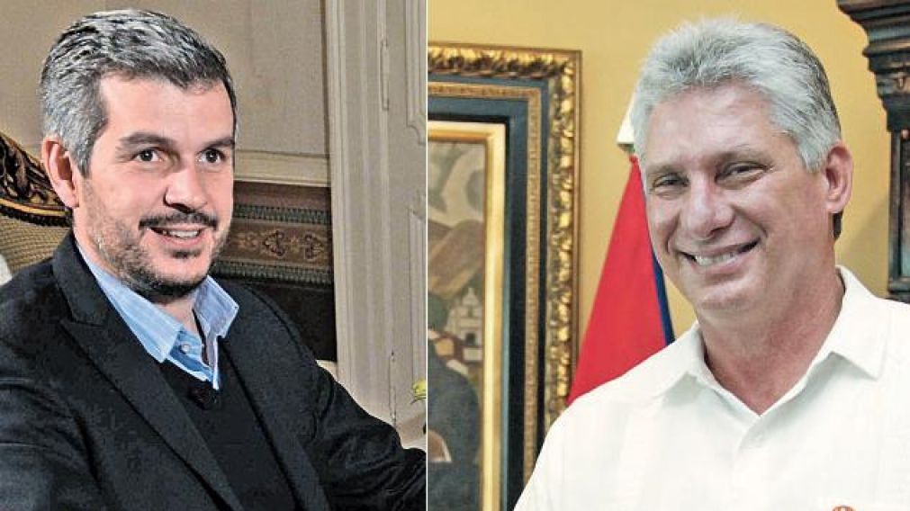 El jefe de gabinete encabeza la delegación con el presidente cubano.