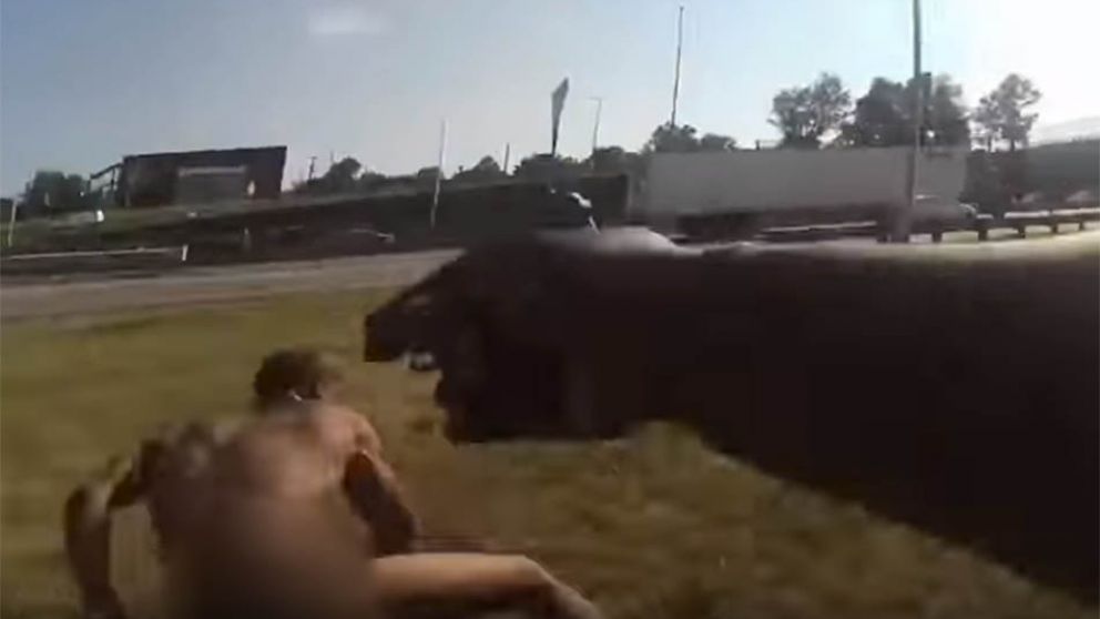 Así fue el enfrentamiento entre este hombre y la policía. (Captura de video)