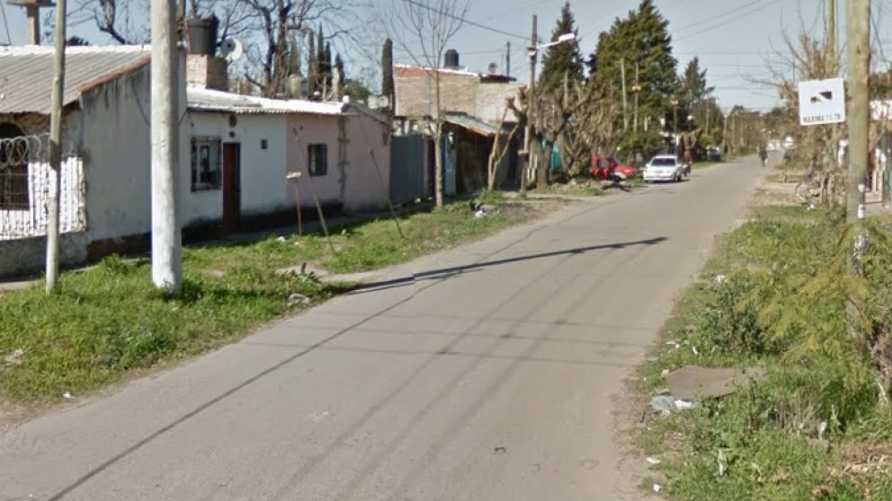 Acá apareció asesinado Cristian Eduardo Retamar.