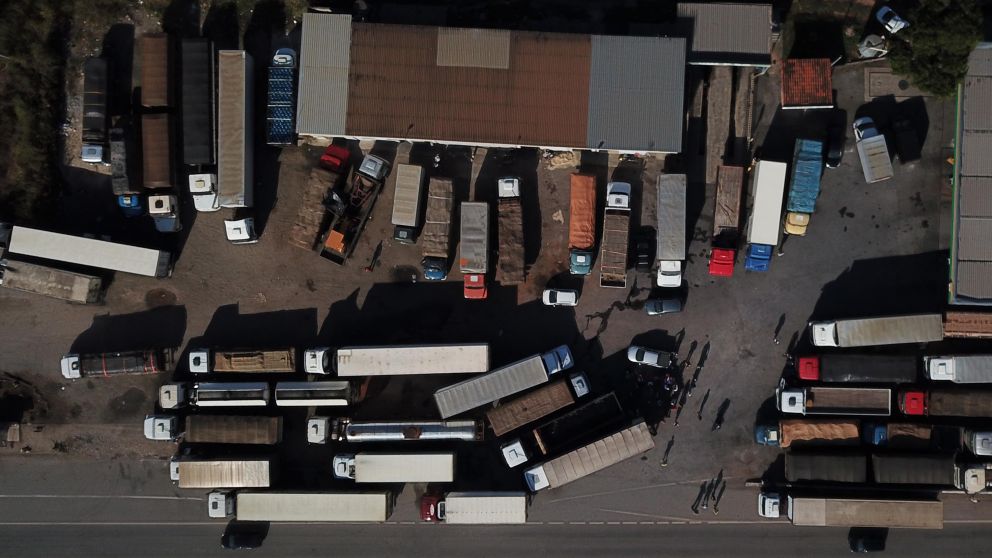 Hay 387 puntos bloqueados en las rutas del país.