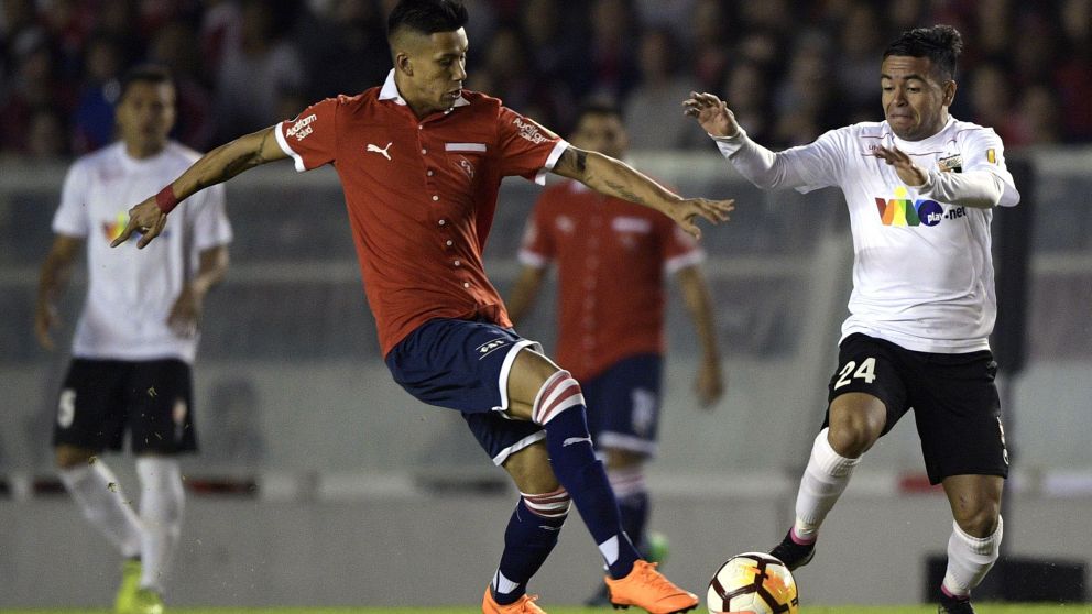 Maxi Meza desborda felicidad (AFP).