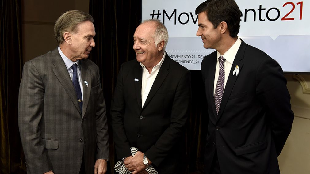 El senador nacional Miguel Ángel Pichetto, Hugo Quintana, y el gobernador de Salta, Juan Manuel Urtubey.