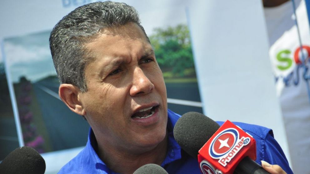 El candidato opositor, el principal rival de Maduro.