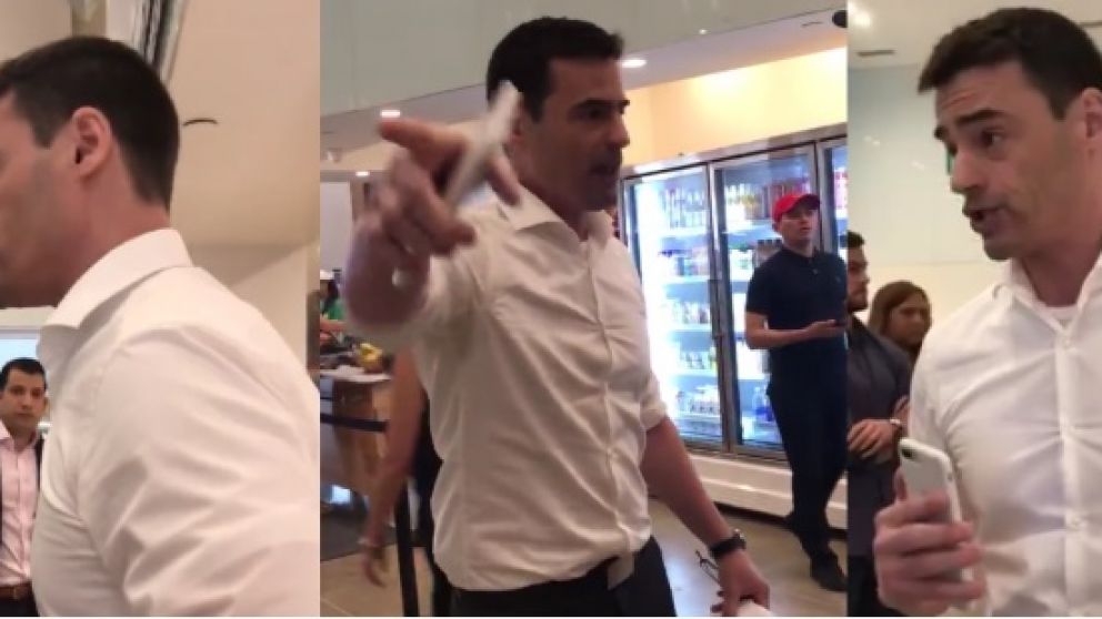 El abogado fue escrachado en las redes.