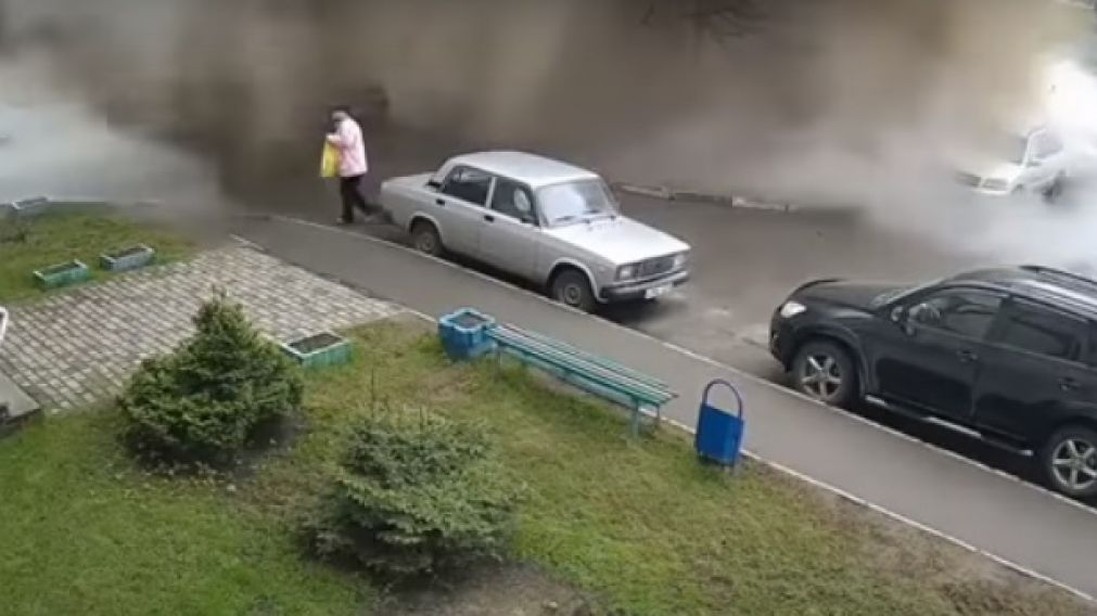 La mujer no sufrió heridas.