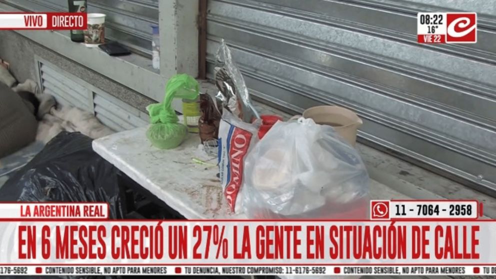 Datos oficiales revelaron un aumento de población en situación de calle en la Ciudad de Buenos Aires.