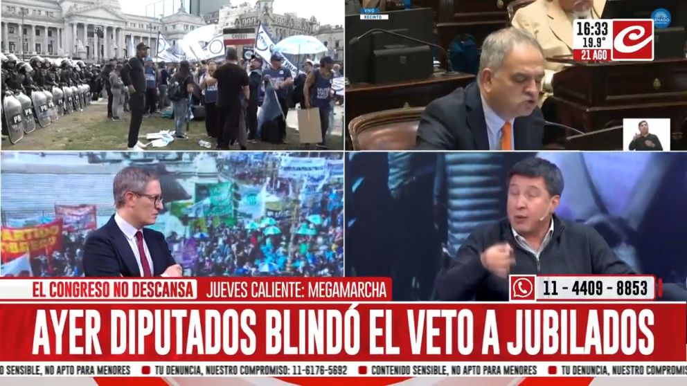 El diputado estuvo en nuestros estudios.