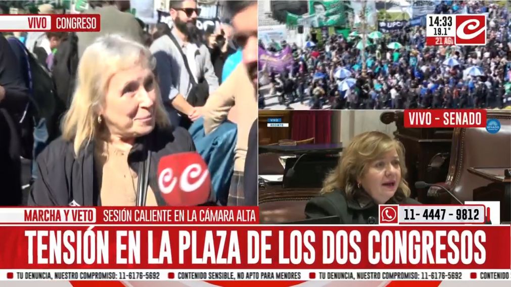 Los manifestantes expresaron su descontento.