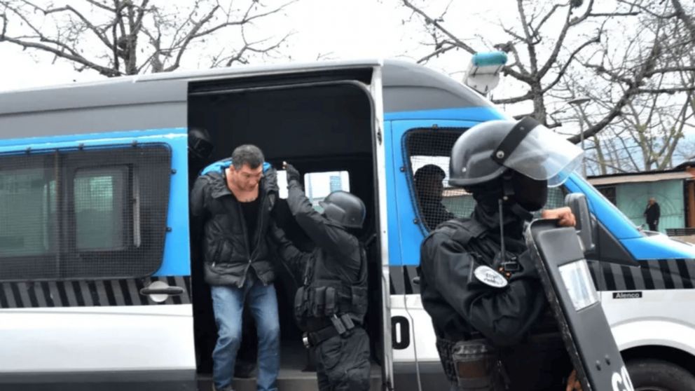Mat�as Jurado, durante uno de sus traslados al MPA (Gentileza Todo Jujuy).
