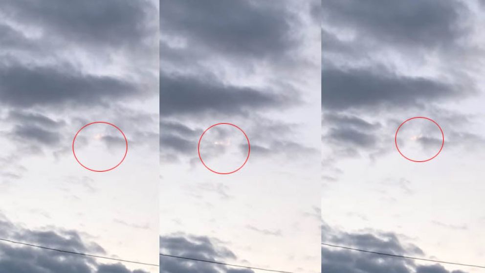 Las tres extrañas luces que se vieron en el cielo salteño.