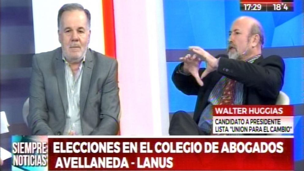 Rafael Carlos Folino, junto a Walter Mario Huggias.