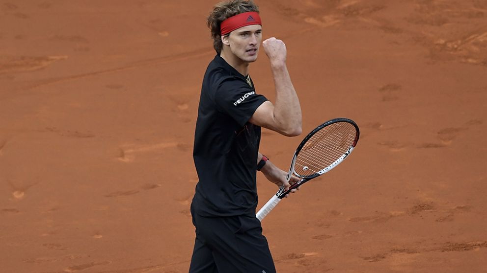 Alexander Zverev gritó campeón en Madrid. (AFP)