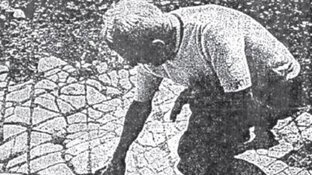 Las imágenes tomadas en 1969, del sitio descubierto en Oklahoma, eran por demás gráficas.