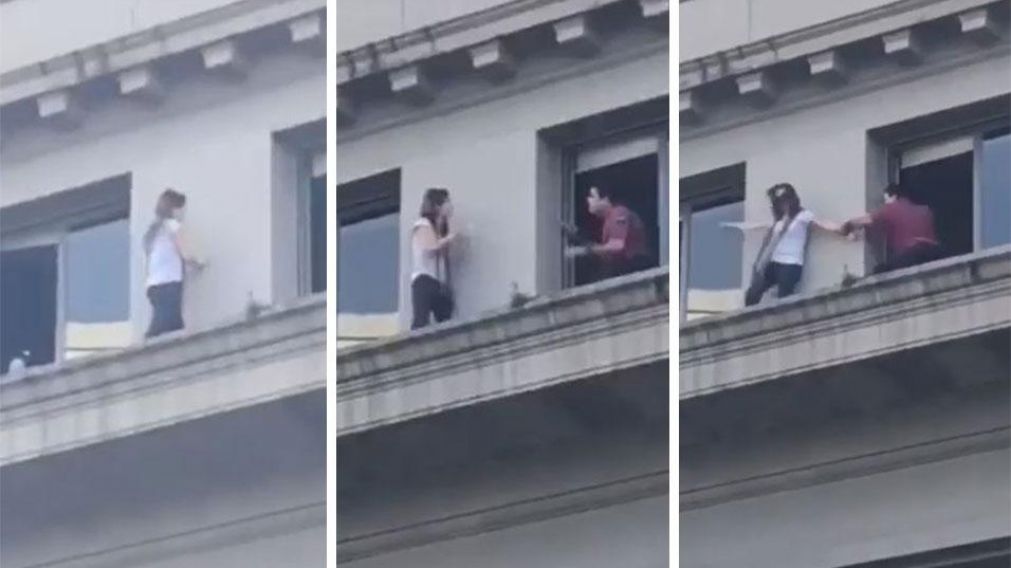 La Policía le salvó la vida a una mujer que intentaba suicidarse. (Captura).