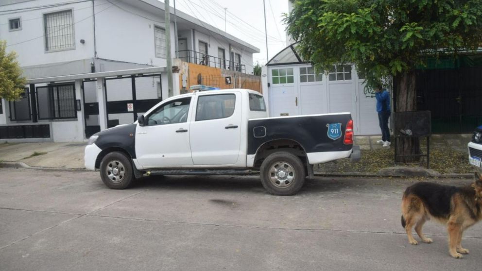 El frente de la vivienda donde ocurrió el sangriento hecho (En Línea Noticias).