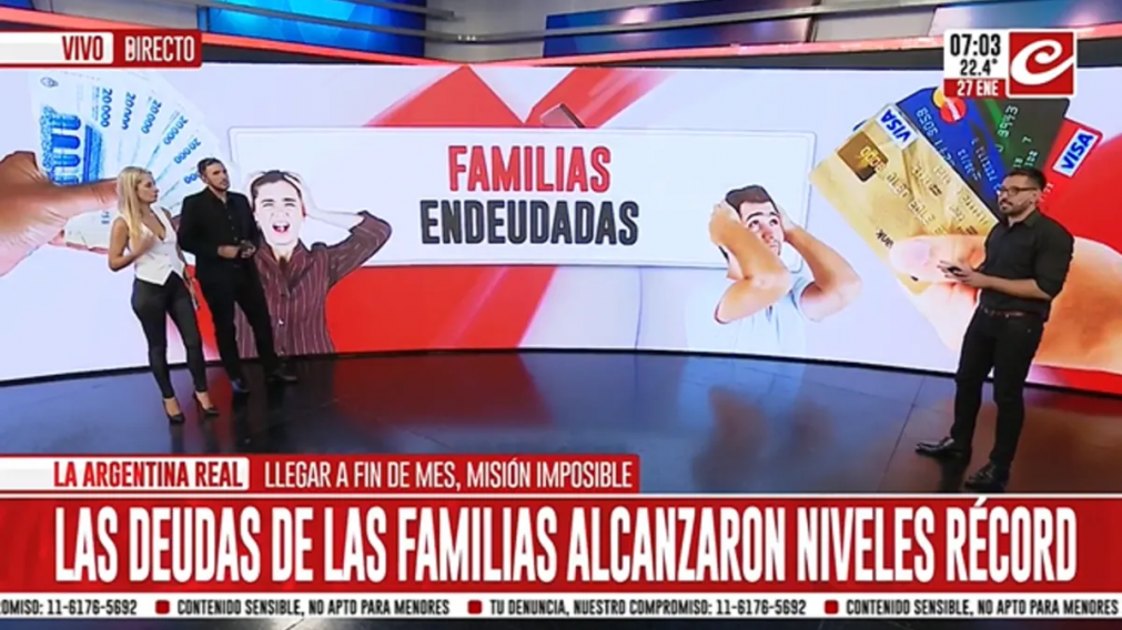 La Argentina real: cada vez son más las familias que se endeudan para poder llegar a fin de mes
