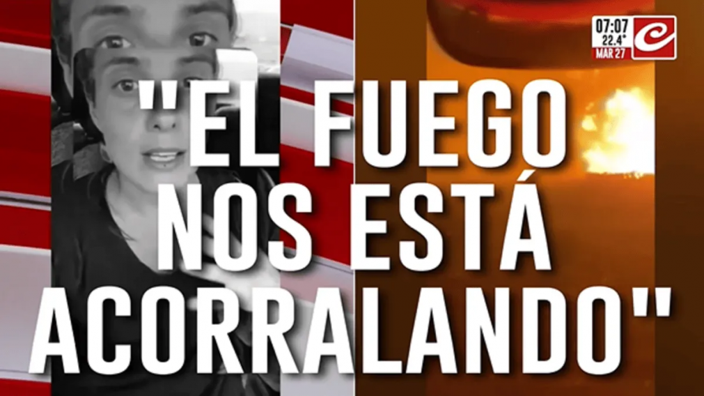 Incendios forestales en Chubut: el desesperado pedido de una joven que se hizo viral