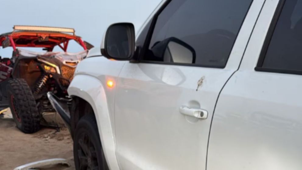 Los vehículos involucrados en el accidente de Pinamar.