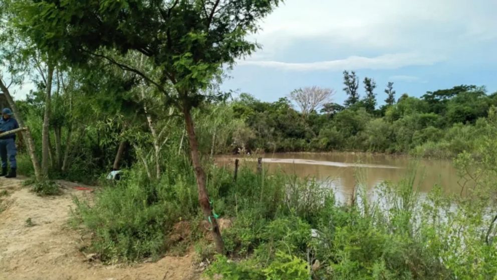 El lugar del tragico hecho que le costó la vida a la menor (Gentileza Diario Chaco).