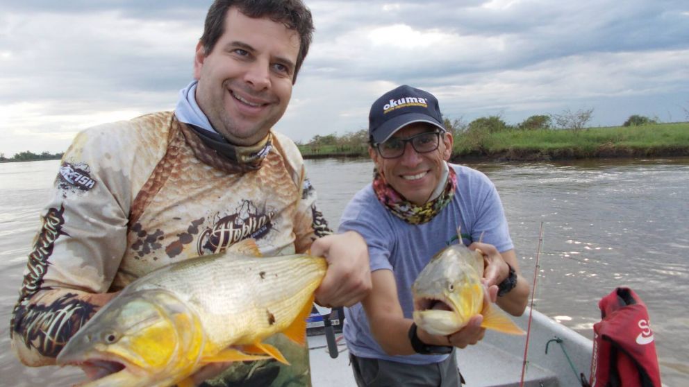 Nicolás Méndez, de Uruguay, nos acompañó en esta pesca.